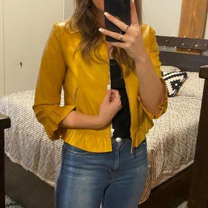Yellow Leather Jacket